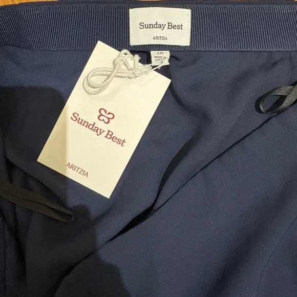 Aritzia Navy Mini Skirt - Picture 7 of 8